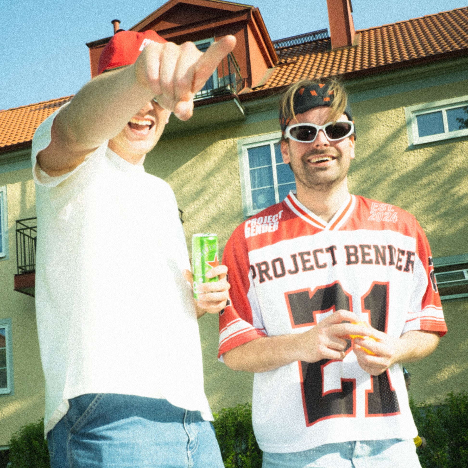 Baseball Jersey White/Red - Project Bender